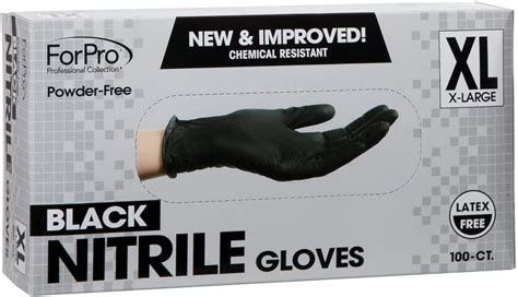 Forpro Disposable Nitrile Gloves Chemical Resistant Powder Free