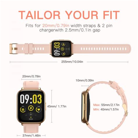 Smart Watch For Women Agptek 169″43mm Smartwatch For Android And Ios Phones Ip68 Waterproof