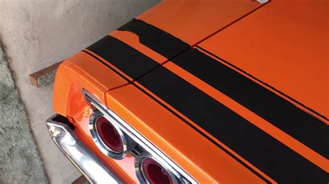 1968 Dodge Charger Plasti Dip Bumble Bee Stripe Fail Part One Youtube