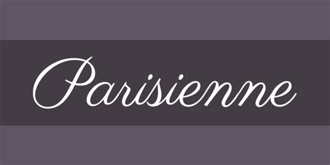 Parisienne Regular Font Xfontspro