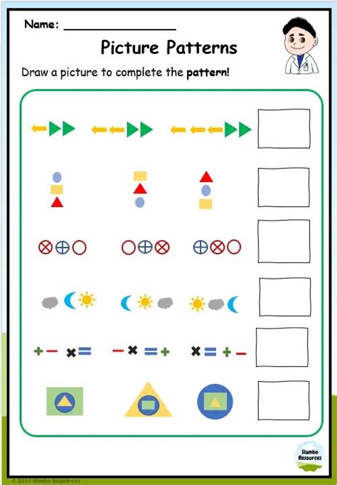 Grade 3 Pattern Worksheets Free Printables Math Worksheets