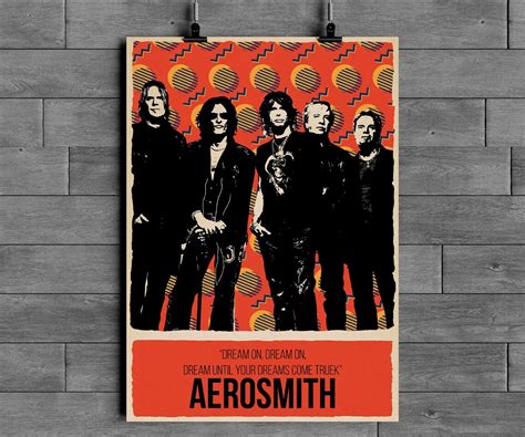 Aerosmith Art Poster Etsy