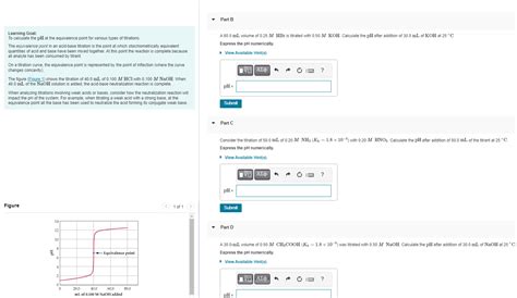 Solved Learning Goal To Calculate The Ph At The Equivalence