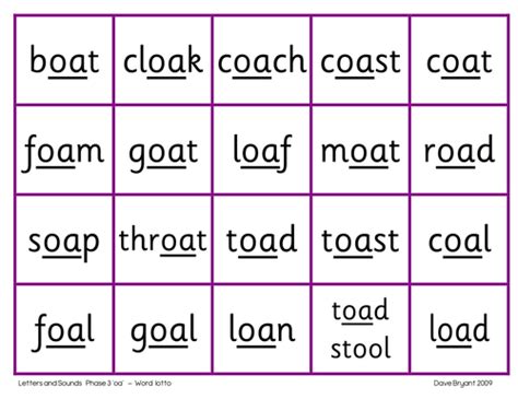 Phase 3 Grapheme Oa Ppt Cards Game And Revision Activities Teaching Resources