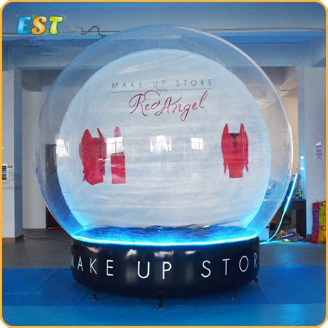 Giant Inflatable Snow Globe Advertising Christmas Snow Ball Inflatables