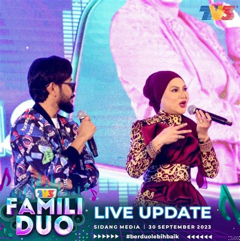 Famili Duo TV3 Musim 3 2023 Senarai Peserta Keputusan Markah