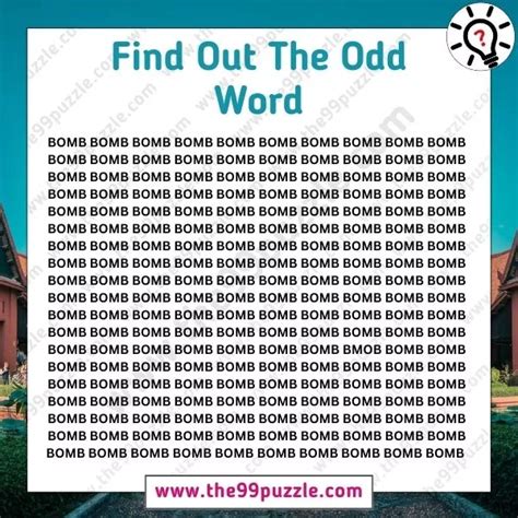 Optical Illusion Challenge Only High IQs Can Find The Odd Word The