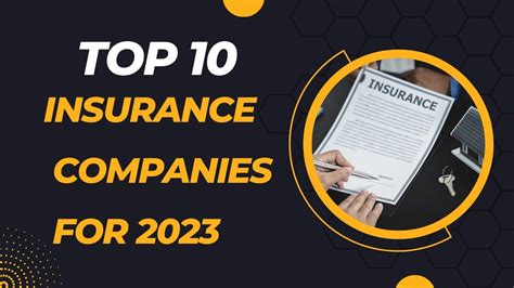 Top 10 Insurance Companies For 2023 Youtube