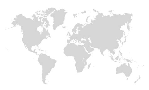 World map on white background. World map template with continent - Net ...