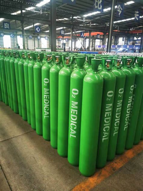 47L 200bar High Pressure Vessel Seamless Steel Oxygen Gas Cylinder With