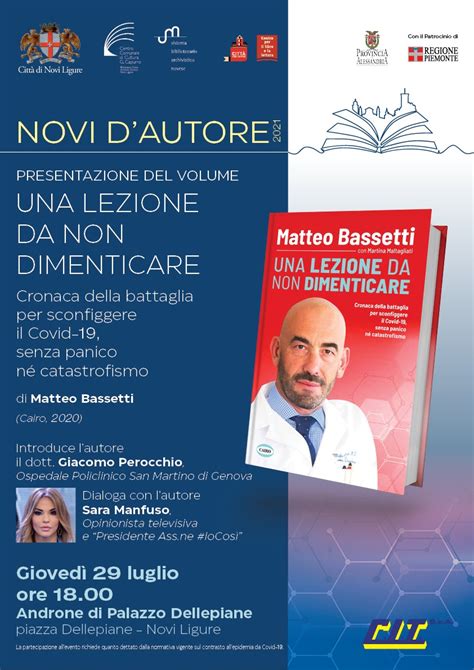 Matteo Bassetti A Novi D Autore L Infettivologo Presenta Alle Il