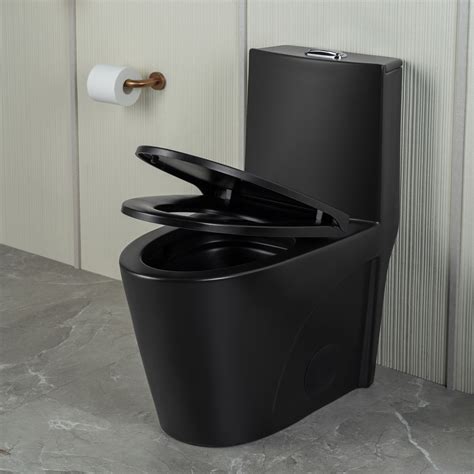 ᐅ【WOODBRIDGE One Piece Toilet with Soft Closing Lid, Chair Height, 1.28