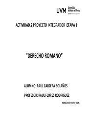 A2 R C B Pdf ACTIVIDAD 2 PROYECTO INTEGRADOR ETAPA 1 DERECHO ROMANO