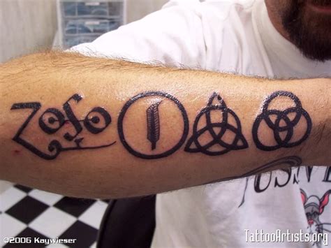 Led Zeppelin Symbols Tattoo - Printable Calendars AT A GLANCE