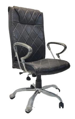 High Back Rexine Black Revolving Office Chairs At Rs 2900 In New Delhi