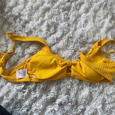 Xhilaration Women S Yellow Bikini And Tankini Tops Depop