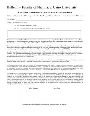 Conflict Of Interest Form Elsevier Fill And Sign Printable Template