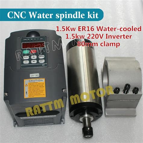 Aliexpress Buy CNC Spindle Kit 1 5KW Water Cooled Spindle ER16 1