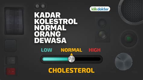 Berapa Kadar Kolesterol Normal Orang Dewasa? - KlikDokter