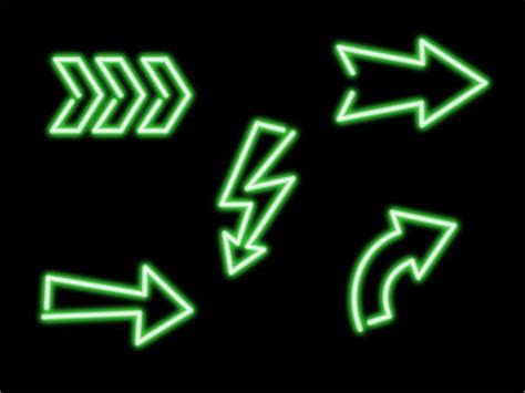 Green Neon Arrow Png Transparent Onlygfx