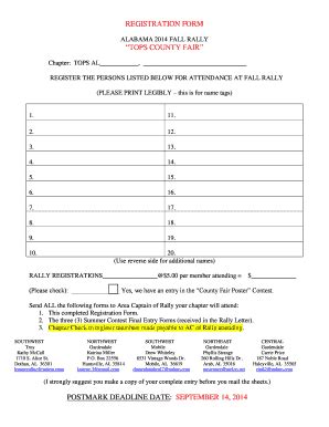 Fillable Online Topsbouquet TOPS COUNTY FAIR Fax Email Print PdfFiller