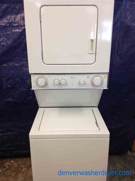 Large Images For Whirlpool Thin Twin 24inch Stack Washerdryer