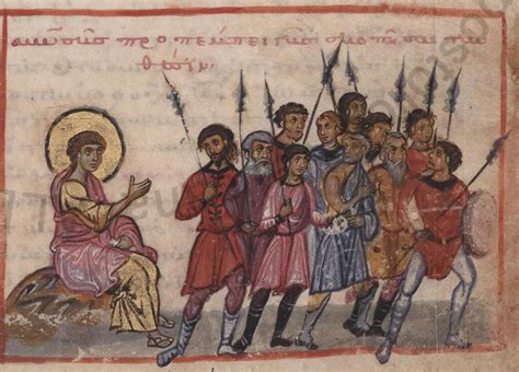 334r Right Moses Sending The Spies To Canaan Octateuch Codex