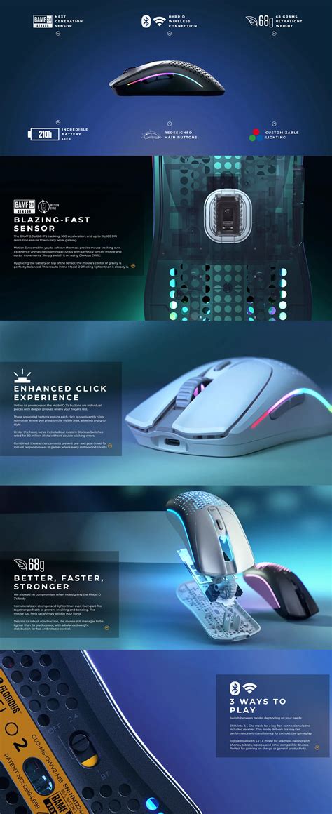 Buy Glorious Model O2 Wireless RGB Gaming Mouse Matte White Price in ...