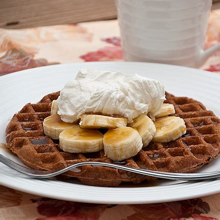 Chocolate Waffles with Bananas and Caramel Syrup & Hungry Jack Giveaway ...