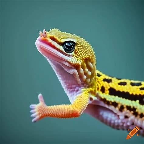 Leopard Gecko Giving A Thumbs Up Gesture On Craiyon