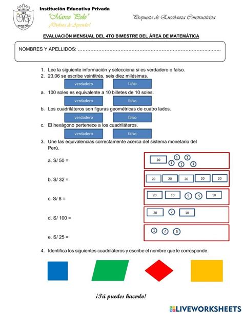 Números Decimales Online Exercise For 3er Live Worksheets