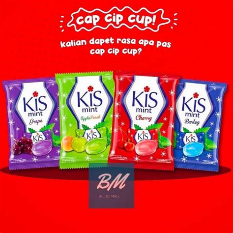 Permen Kiss 125 Gr Permen Kis Cherry Merah 125 Gr Permen Kis Grape