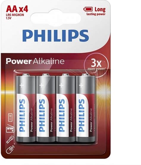 Philips AA Alkaline Batterijen 4 Stuks Bol