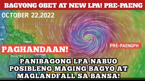 Bagyong Obetay Kasunod Nagbabadyang Maglandfall Sa Bansa Oct