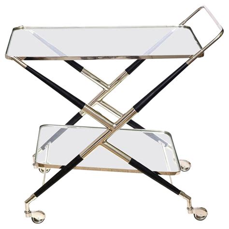 Mid Century Italian Brass Bar Cart At Stdibs