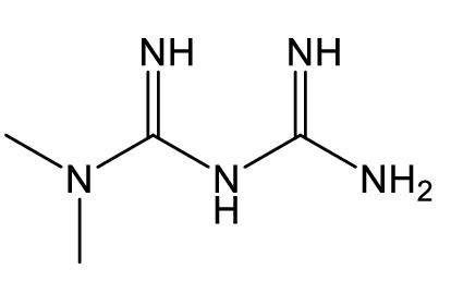 chemical structure  metformin  scientific diagram