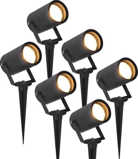 X Hoftronic Spikey Tuinspot Voor Buiten Led Zwart K Warm