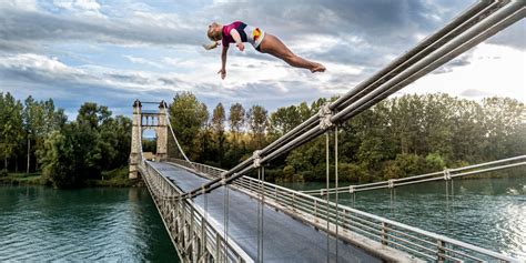 Red Bull Cliff Diving Rhiannan Iffland Dives In France