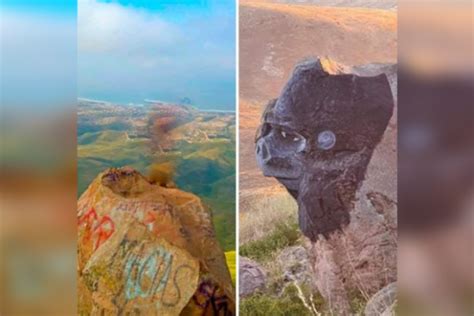 ‘unauthorized Hikers Whitewash ‘gorilla Rock South Of Tijuana Ktsm