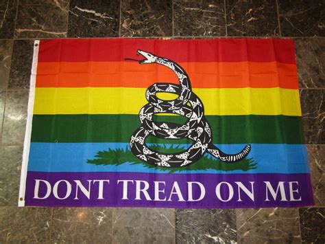 3x5 Gadsden Dont Tread On Me Rainbow Gay Pride Flag 3 X5 Brass