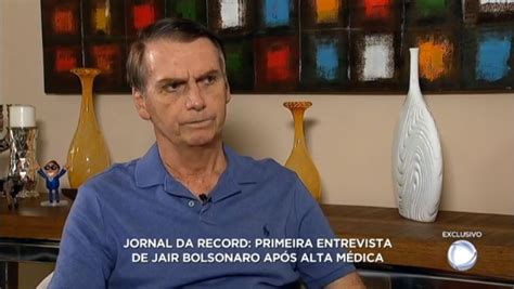 Bolsonaro Jornal da Record bate recorde de audiência em 2018 TV Foco