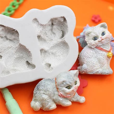 Cat Silicone Mold Fondant Mould Cake Decorating Tools Chocolate