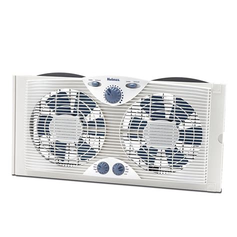 Holmes Dual Blade Window Fan With Comfort Control Thermostat Hawf