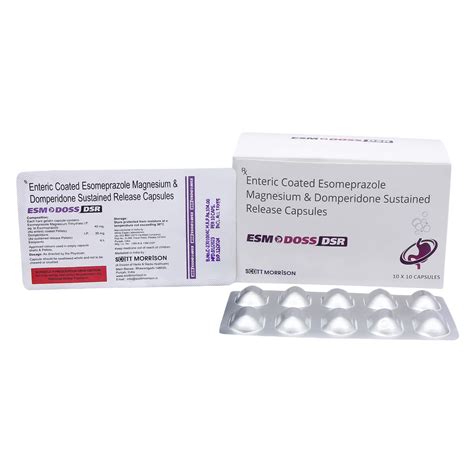 Esomeprazole 20mg Domperidone 30mg Tablet Manufacturer, Supplier ...