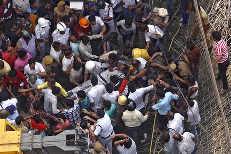 India Rescue Efforts After Kolkata Flyover Collapse Traps More Than