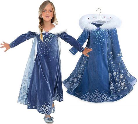 Frozen Jurk Frozen Verkleedkleren Meisje Elsa Jurk Maat Bol