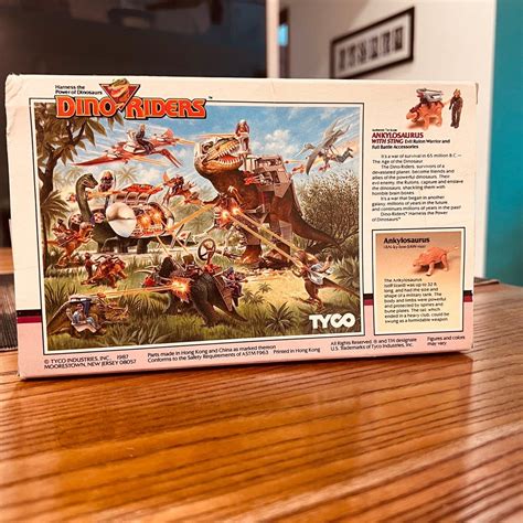 Tyco Dino Riders Ankylosaurus With Sting Evil Rulon Warrior Misb