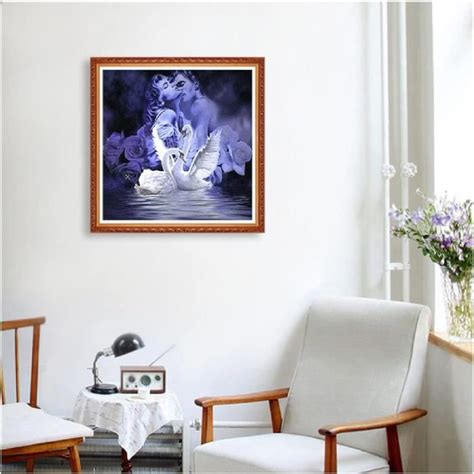 D Diamond Painting Animaux Cygne Couple Diy Broderie Diamant Kit