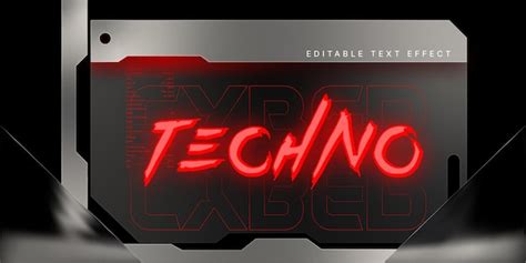 Premium Vector | Futuristic Text Effect Mockup