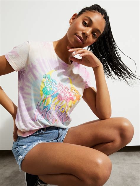 Jayjays Sailor Moon Logo Tie Dye Tee